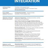 Special issue: Regional Integration: Politics, Economics, Governance: Addressing Climate Change in Turbulent Times